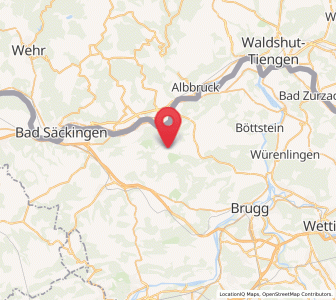Map of Sulz AG, Aargau