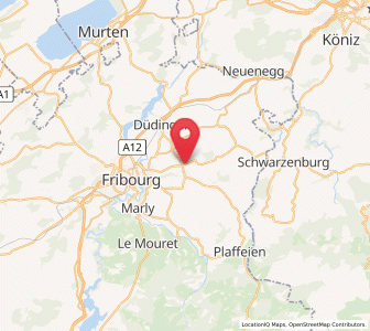 Map of Tafers, Fribourg