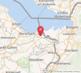 Map of Thal SG, Saint Gallen