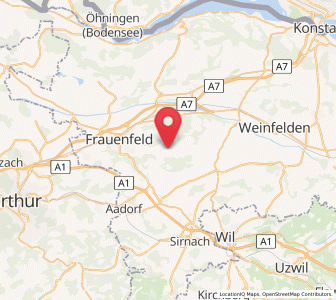 Map of Thundorf TG, Thurgau