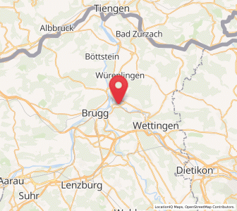 Map of Turgi, Aargau