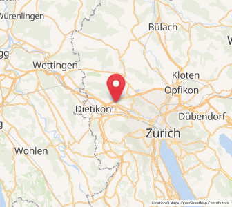 Map of Unterengstringen, Zurich