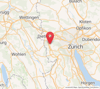 Karte von Urdorf / Oberurdorf, Zürich