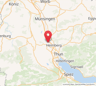 Map of Uttigen, Bern