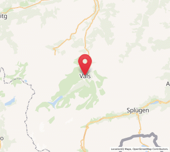 Map of Vals, Grisons