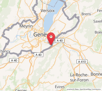 Map of Veyrier GE, Geneva