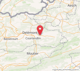 Map of Vicques JU, Jura