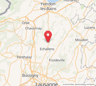 Map of Villars-le-Terroir, Vaud