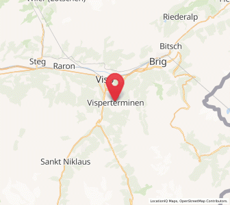 Map of Visperterminen, Valais