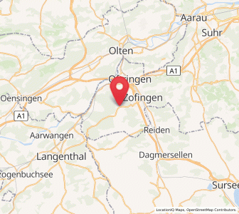 Map of Vordemwald, Aargau
