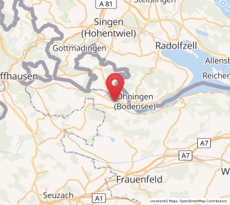 Map of Wagenhausen TG, Thurgau