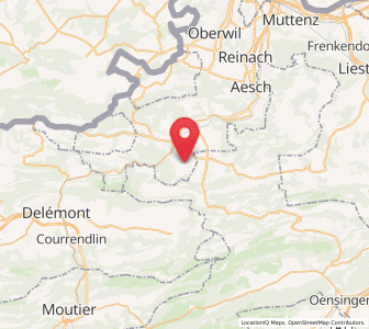 Map of Wahlen, Basel-Landschaft