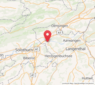 Map of Wangen an der Aare, Bern