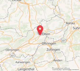 Map of Wangen b. Olten, Solothurn