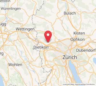 Map of Weiningen ZH, Zurich