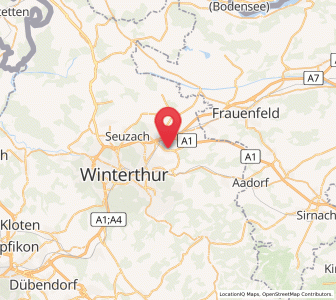 Map of Wiesendangen / Wiesendangen (Dorf), Zurich