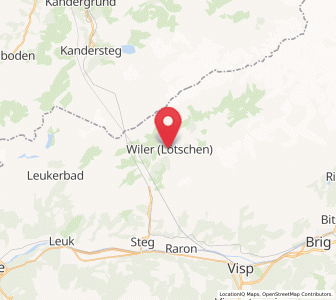 Map of Wiler (Lötschen), Valais