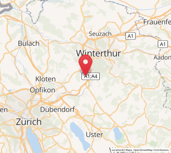 Map of Winterberg ZH, Zurich