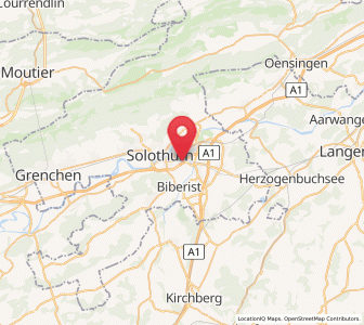 Map of Zuchwil, Solothurn