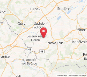 Map of Barnsdorf, Moravskoslezský