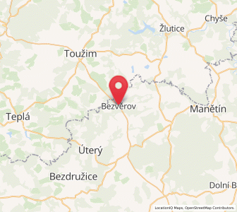 Map of Bernklau, Plzeň Region