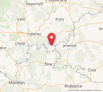 Map of Blatno, Ústecký kraj