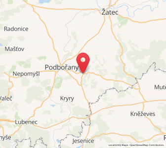 Map of Flöhau, Ústecký kraj