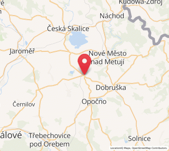Map of Bohuslavice, Královéhradecký kraj