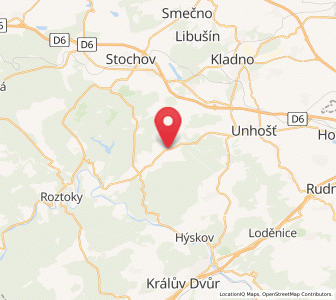 Map of Bratronice, Central Bohemia