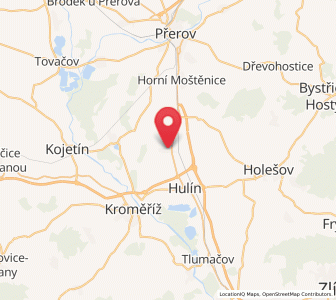 Map of Břest, Zlín
