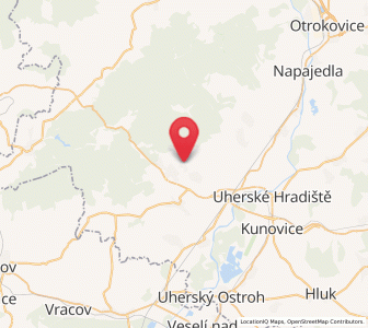 Map of Břestek, Zlín