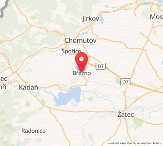 Map of Priesen, Ústecký kraj