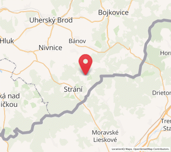 Map of Březová, Zlín