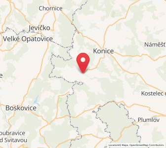 Map of Brodek u Konice, Olomoucký