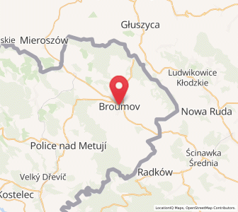 Map of Braunau, Královéhradecký kraj