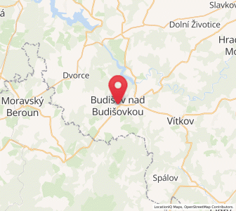 Map of Bautsch, Moravskoslezský
