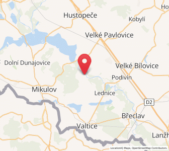 Map of Bulhary, South Moravian