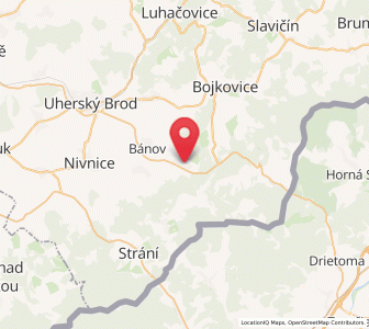 Map of Bystřice pod Lopeníkem, Zlín