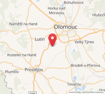 Map of Bystročice, Olomoucký