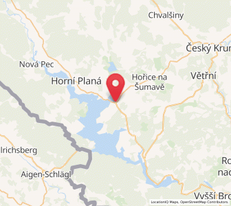 Map of Schwarzbach an der Moldau, Jihočeský kraj