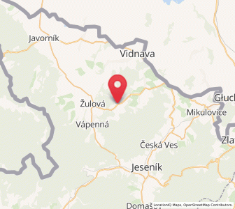 Map of Schwarzwasser, Olomoucký