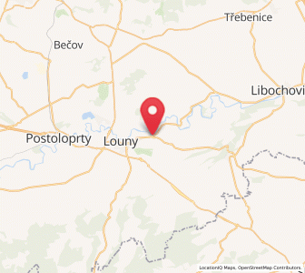 Map of Černčice, Ústecký kraj