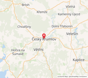 Map of Krumau, Jihočeský kraj