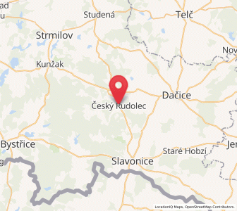 Map of Český Rudolec, Jihočeský kraj