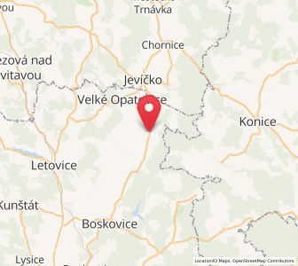 Map of Cetkovice, South Moravian