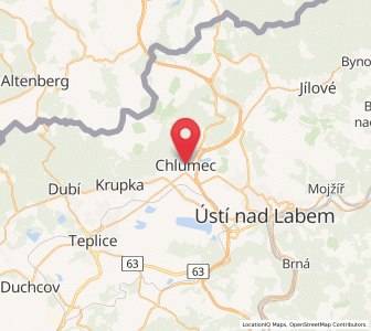 Map of Kulm, Ústecký kraj