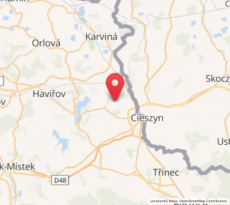 Map of Kotzobenz, Moravskoslezský