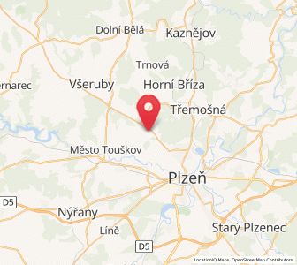 Map of Chotíkov, Plzeň Region