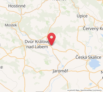 Map of Choustníkovo Hradiště, Královéhradecký kraj