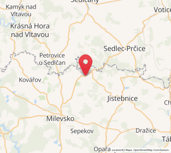 Map of Chyšky, Jihočeský kraj